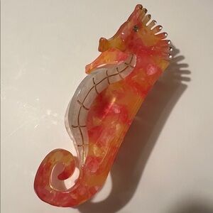 Colorful Seahorse claw hair clip